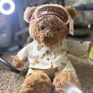 Adorable Teddy Bear in Pajamas